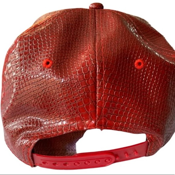 Faux leather men's hat spinning leaf - Picture 4 of 6